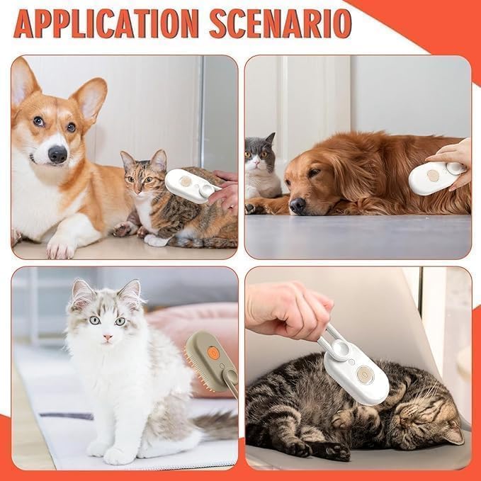 3 in 1 Pet Steam Brush