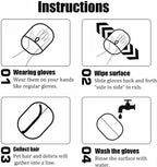 Pet Hair Removal Glove for Cats & Dogs