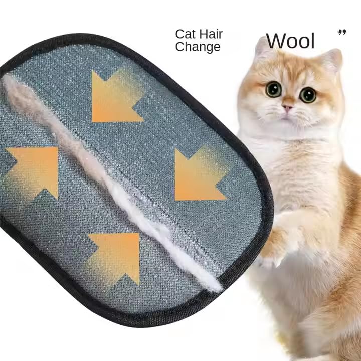 Pet Hair Removal Glove for Cats & Dogs