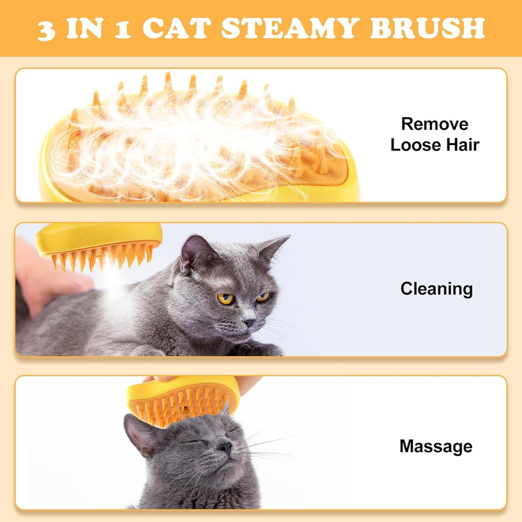 Pet Steam Hair Brush-New