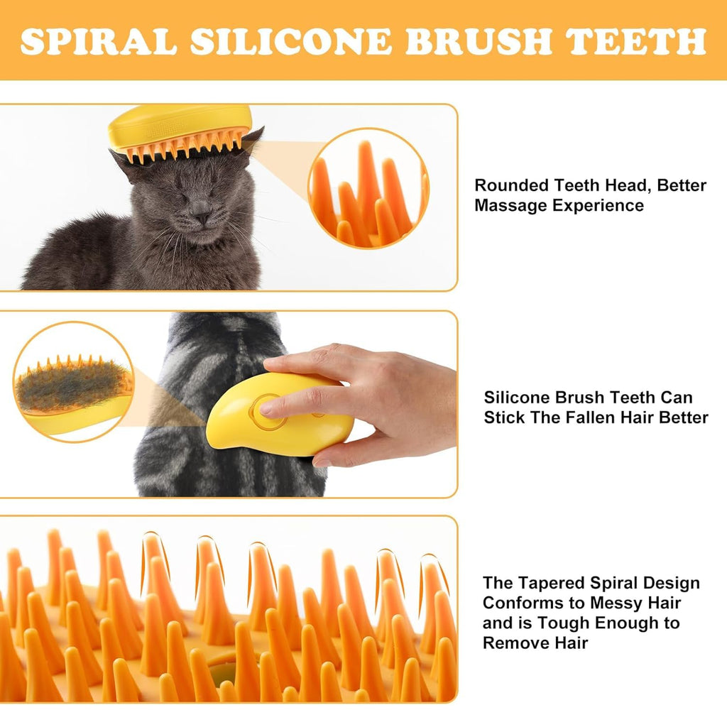 Pet Steam Hair Brush-New