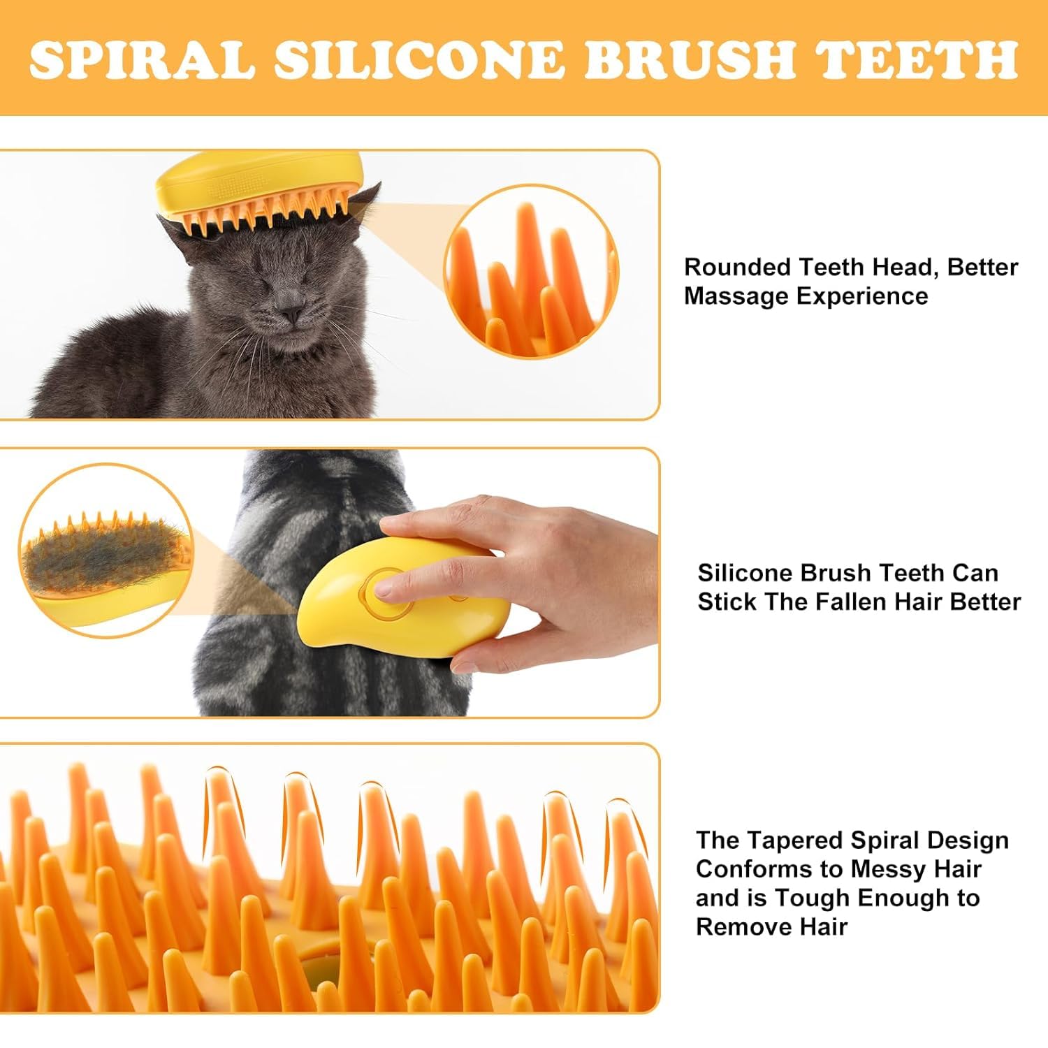 Pet Steam Hair Brush-New