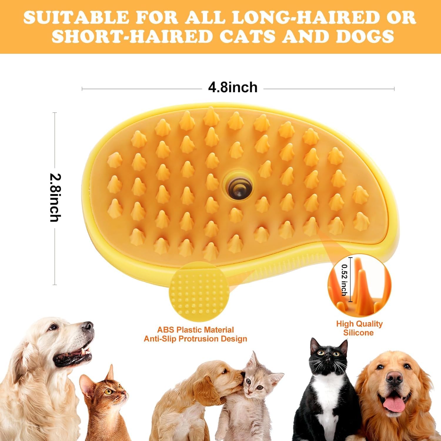 Pet Steam Hair Brush-New